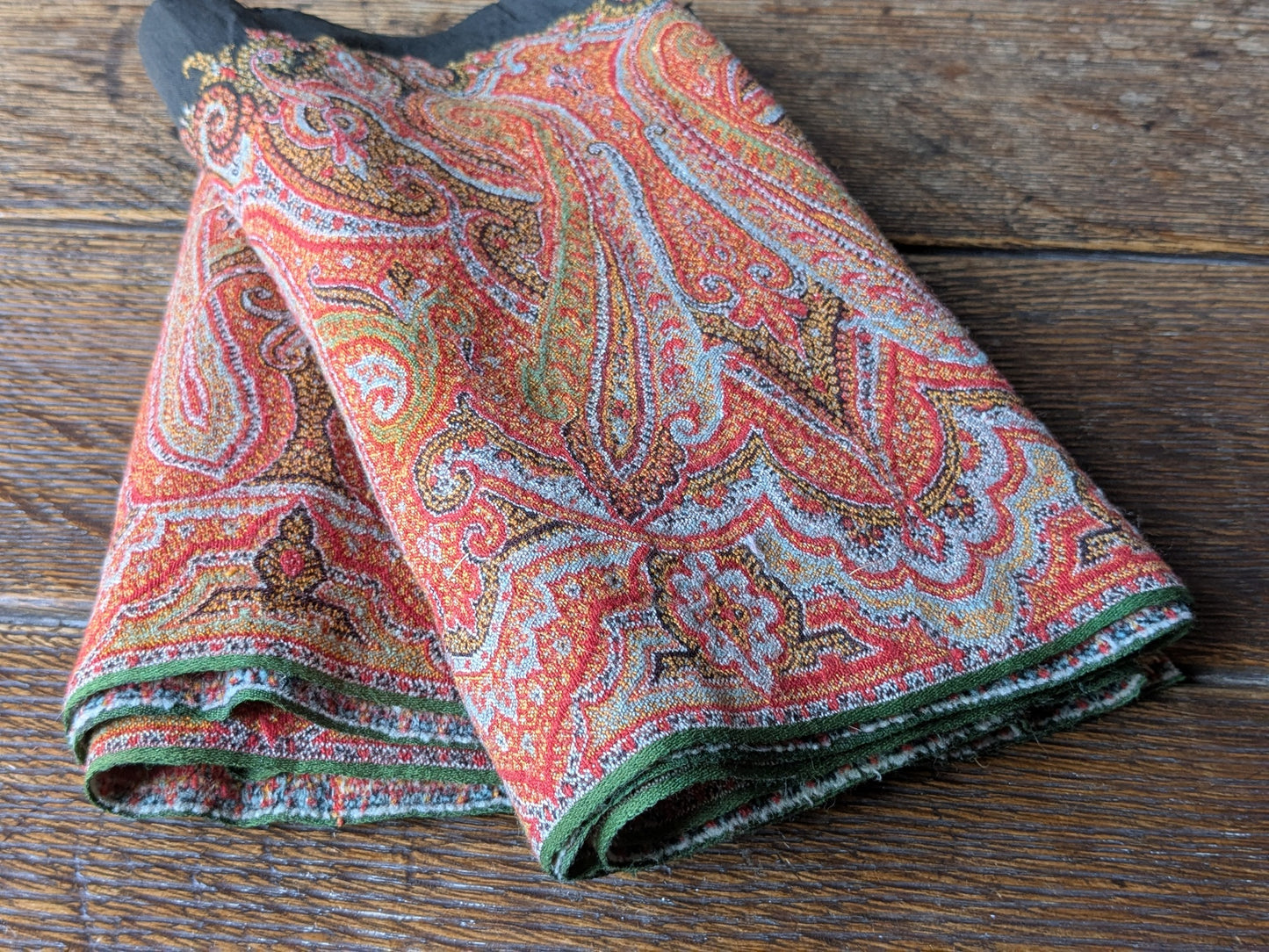 2 pieces antique Paisley shawl for crafts