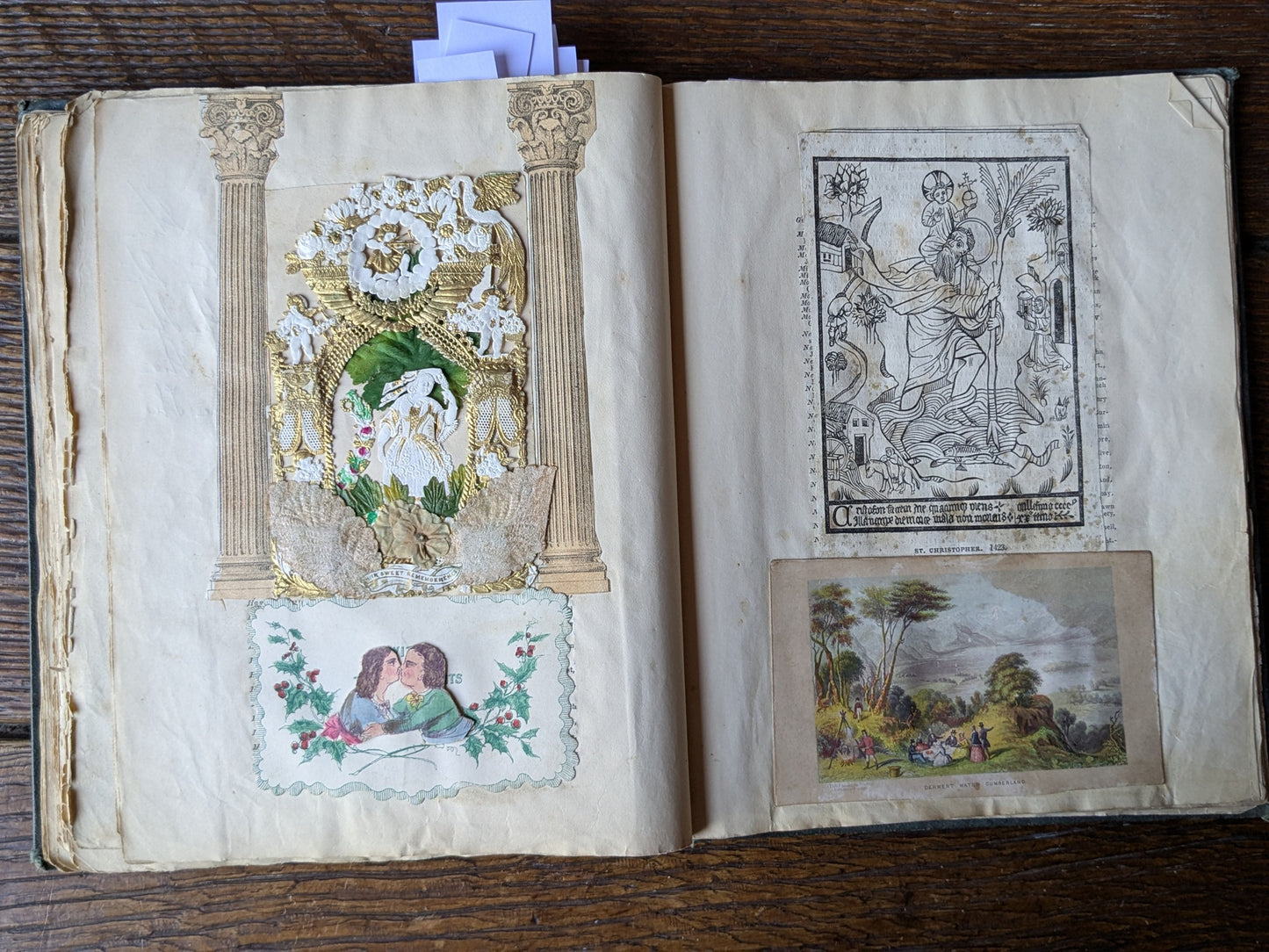 Antique scrap album 1845