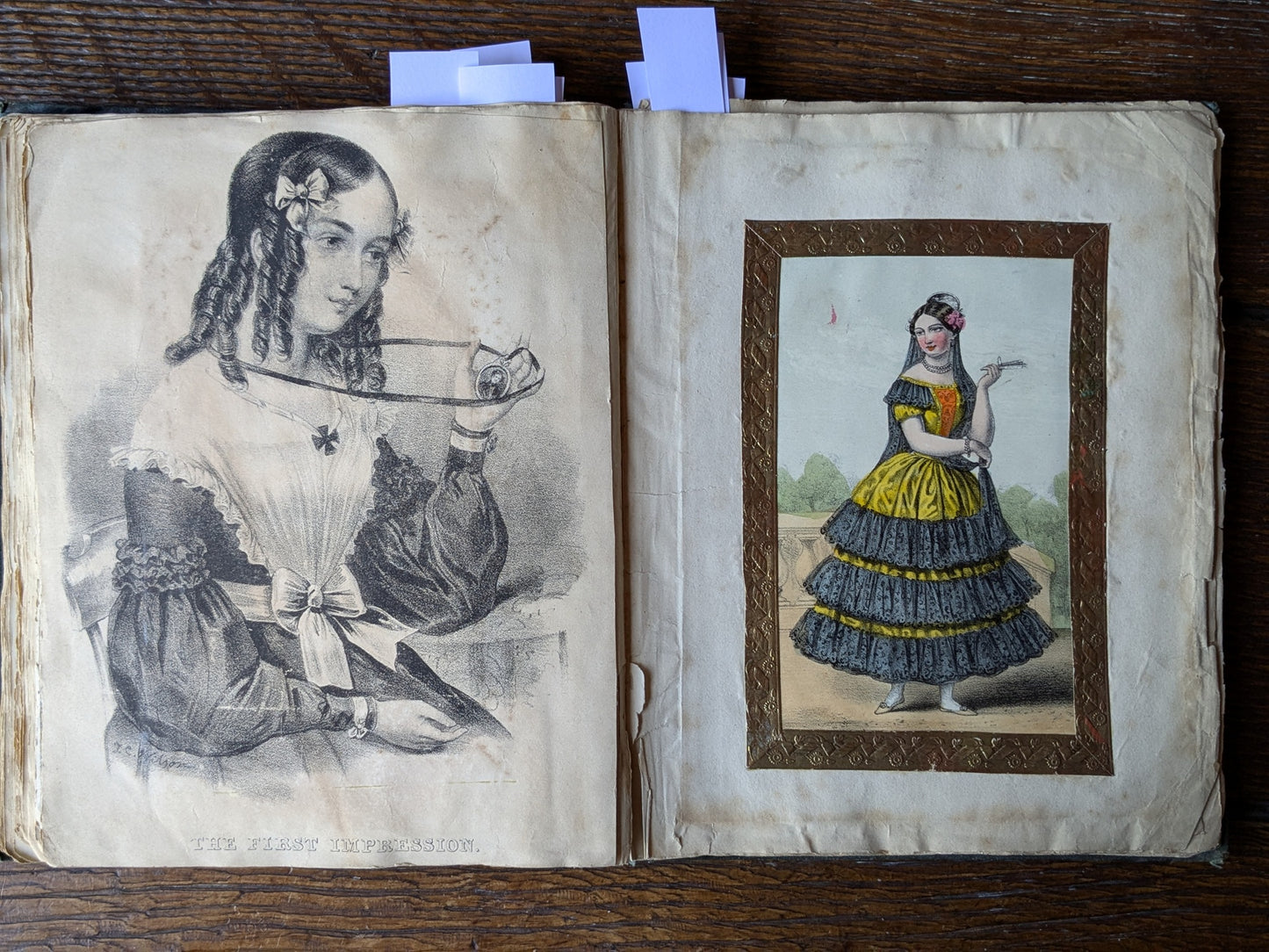 Antique scrap album 1845