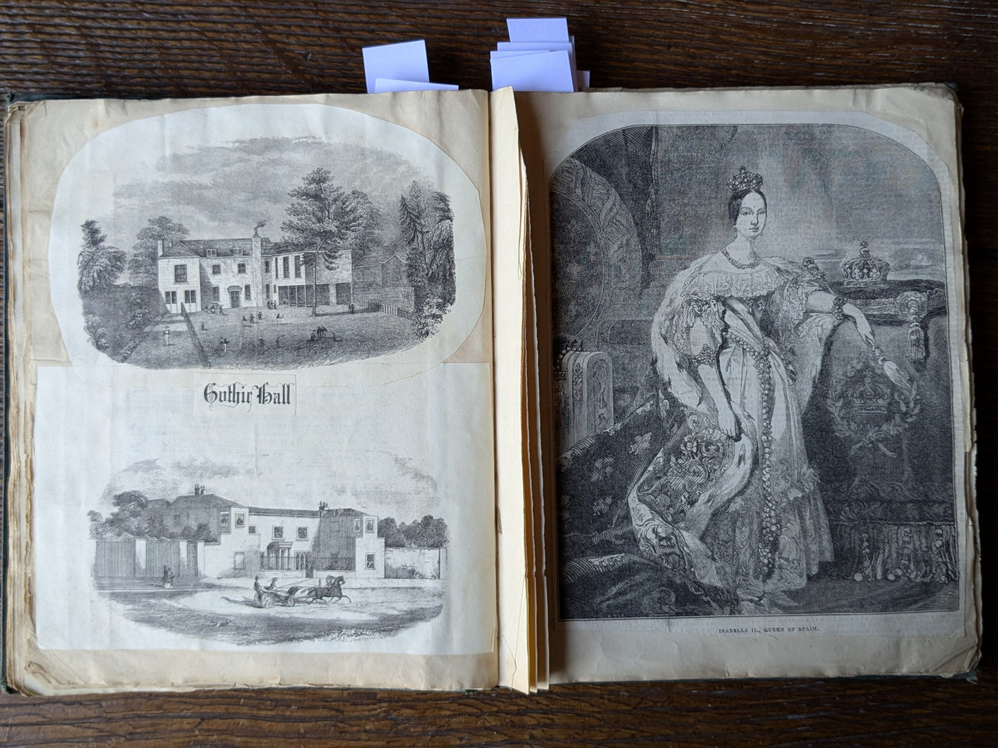 Antique scrap album 1845