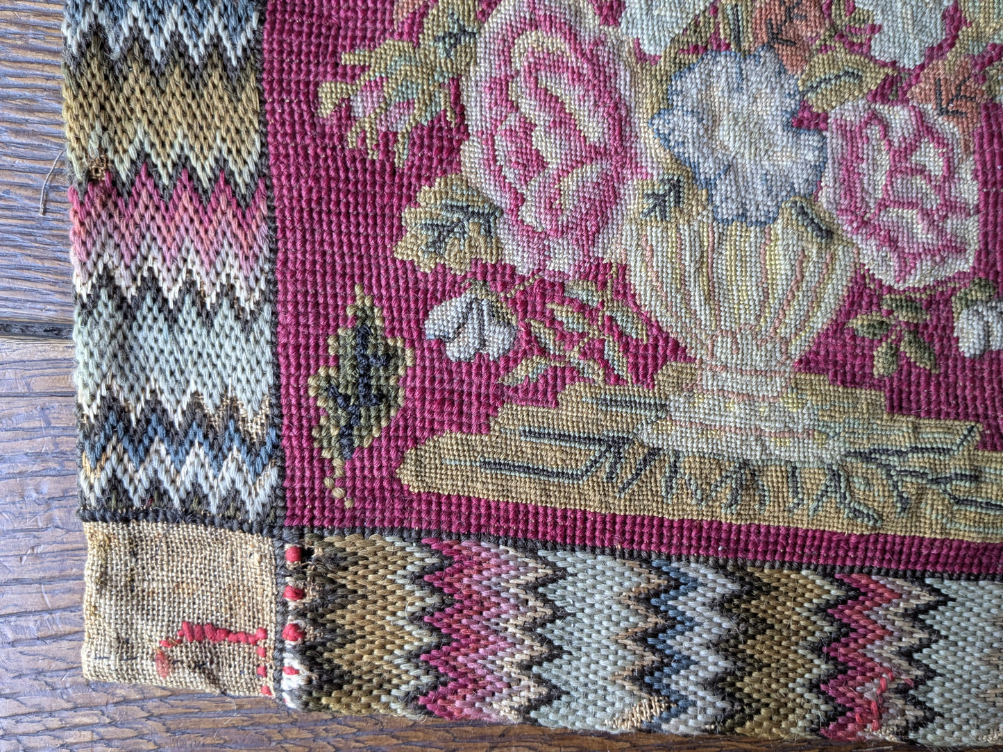 Antique 18th century embroidery