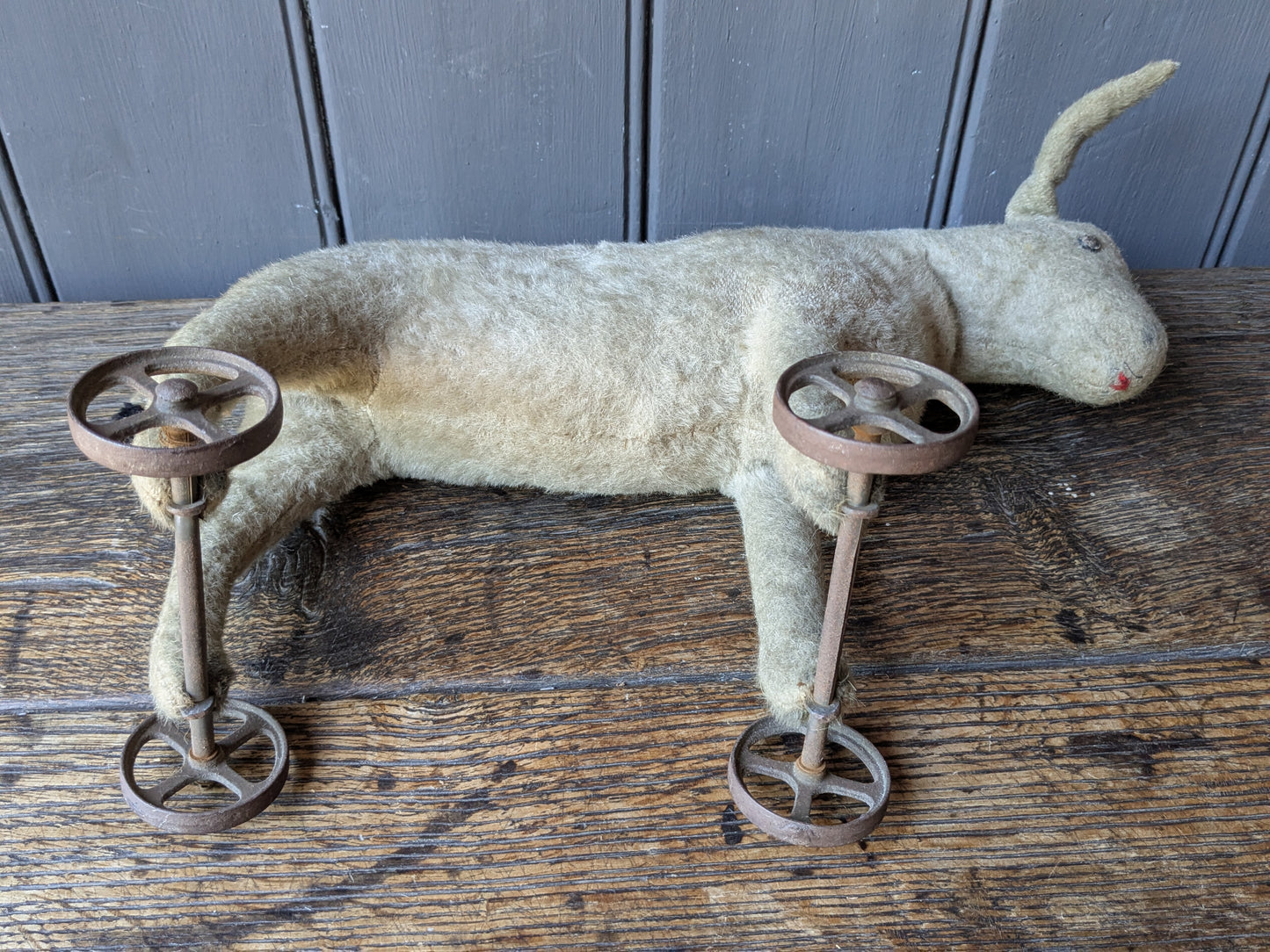 Antique Steiff donkey on wheels