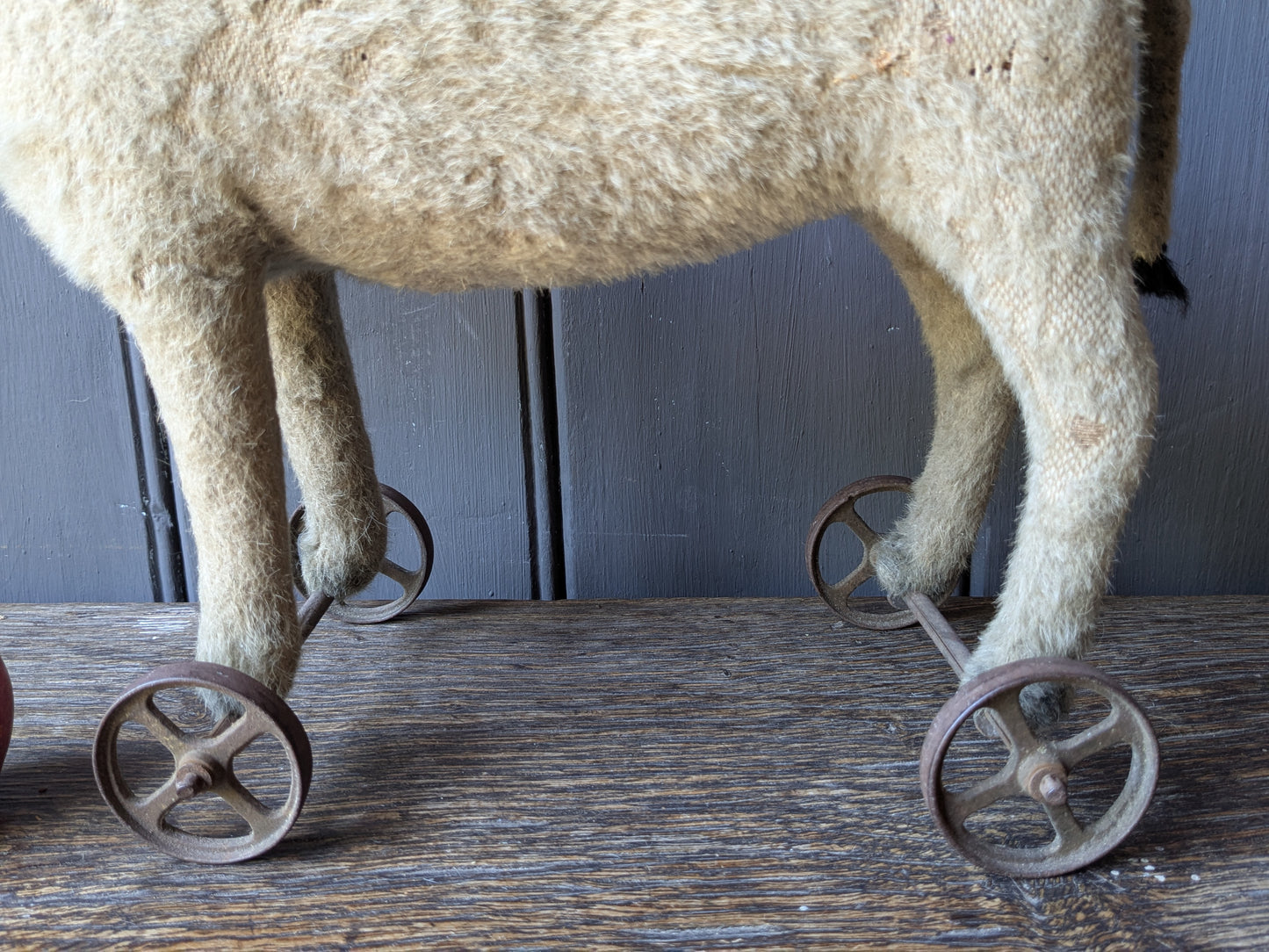 Antique Steiff donkey on wheels