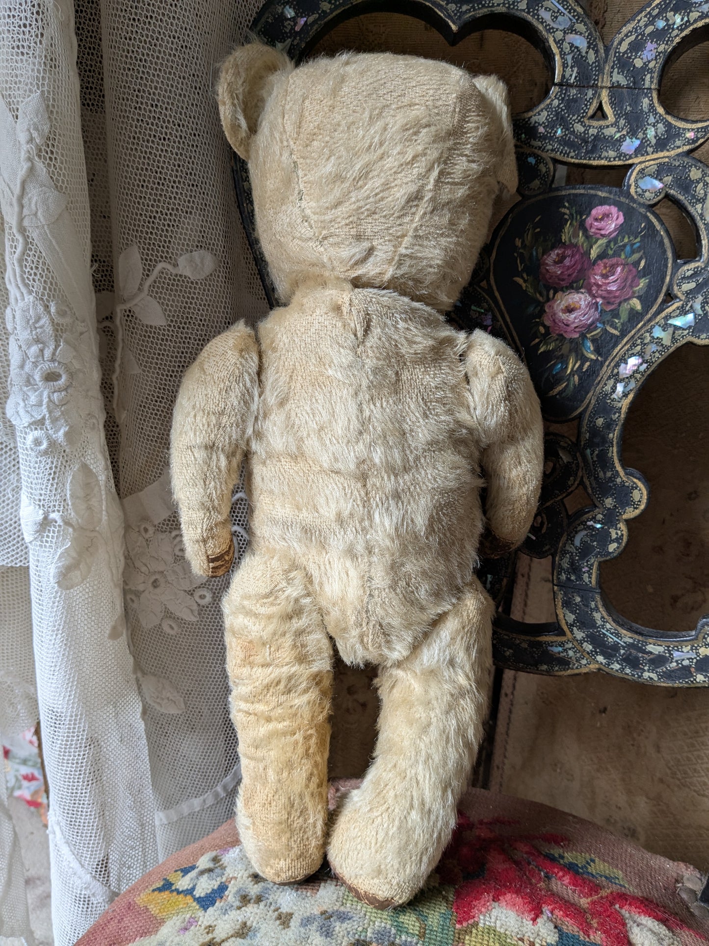 Vintage Chiltern teddy bear in a dress