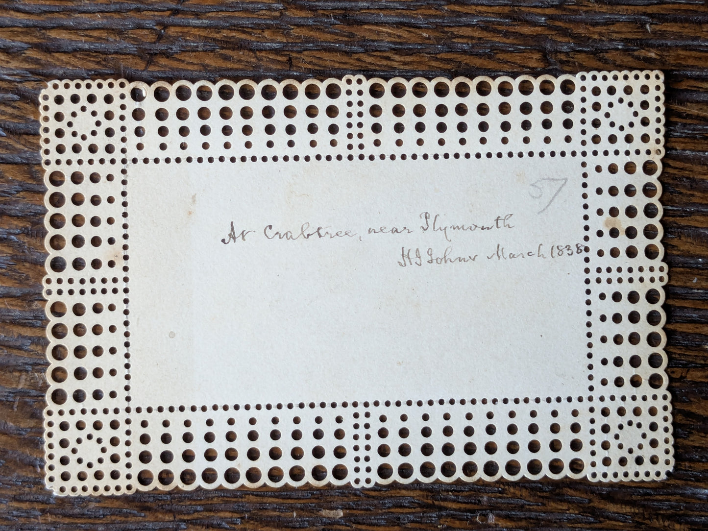 Miniature antique painting dated 1838
