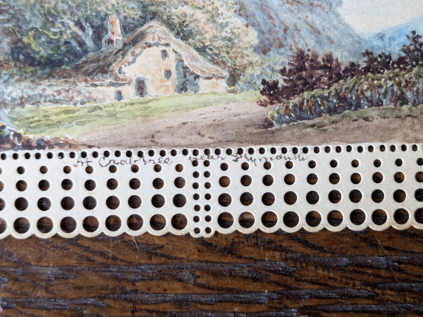 Miniature antique painting dated 1838