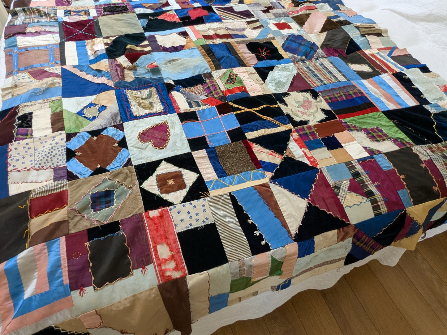 Antique Victorian crazy patchwork