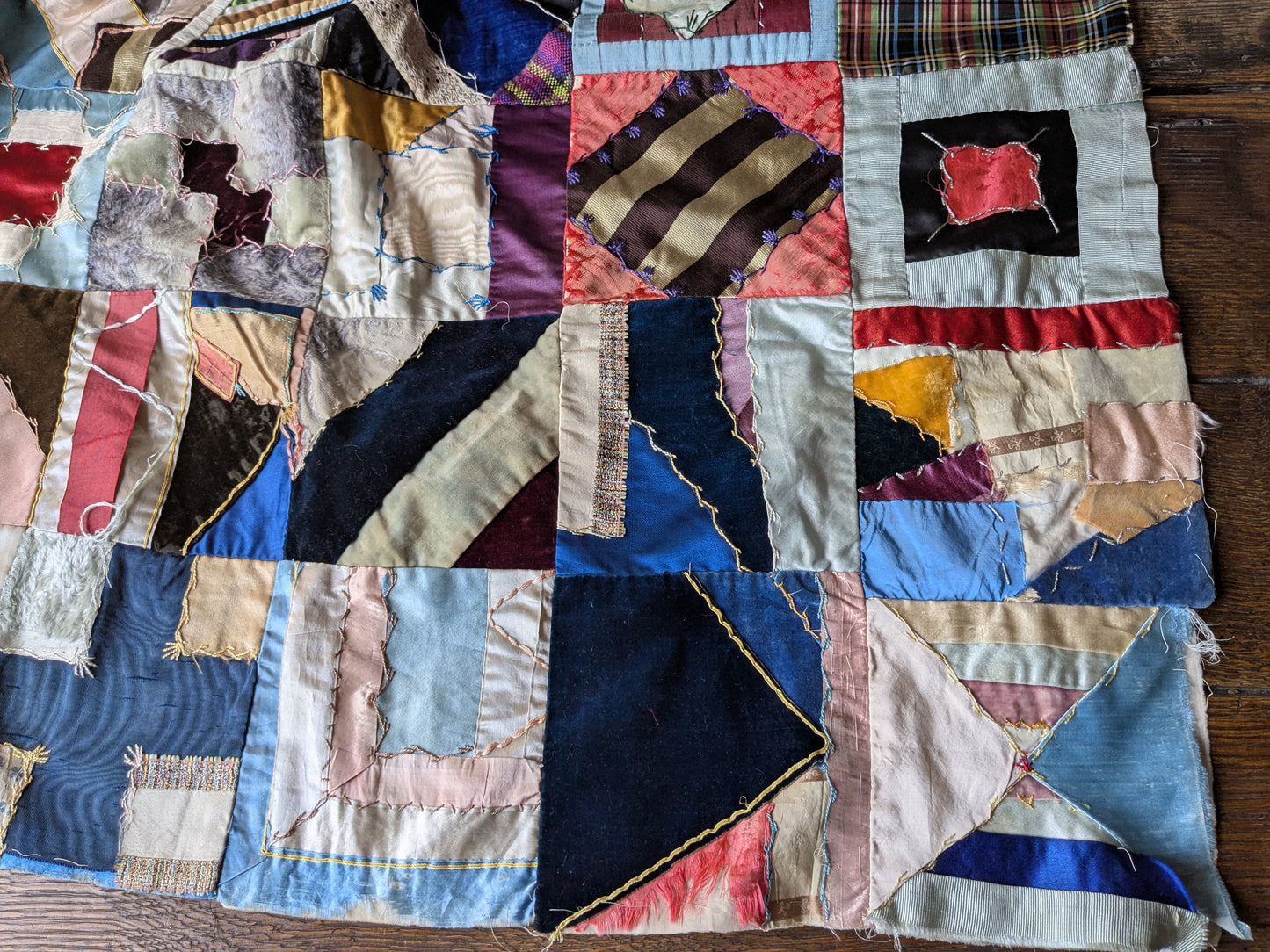 Antique Victorian crazy patchwork