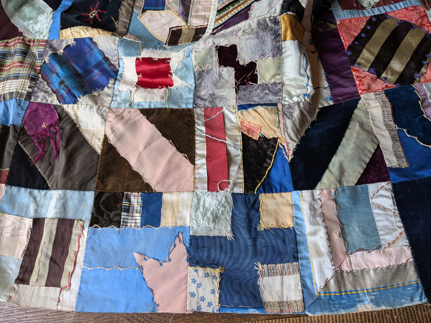 Antique Victorian crazy patchwork
