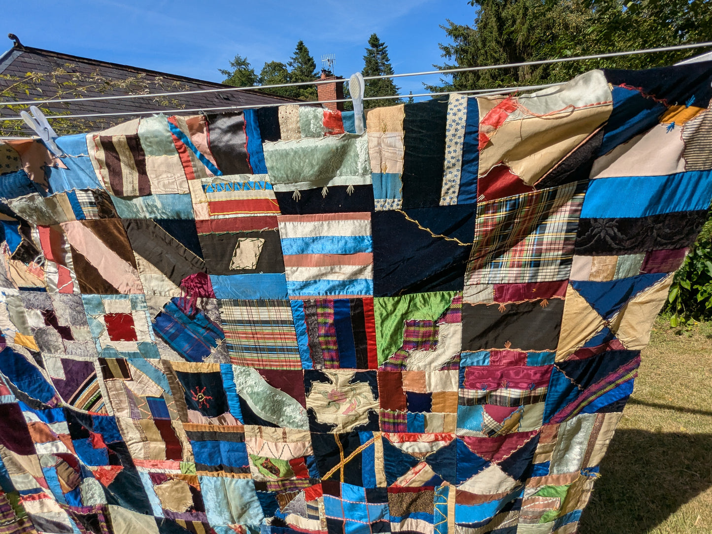 Antique Victorian crazy patchwork