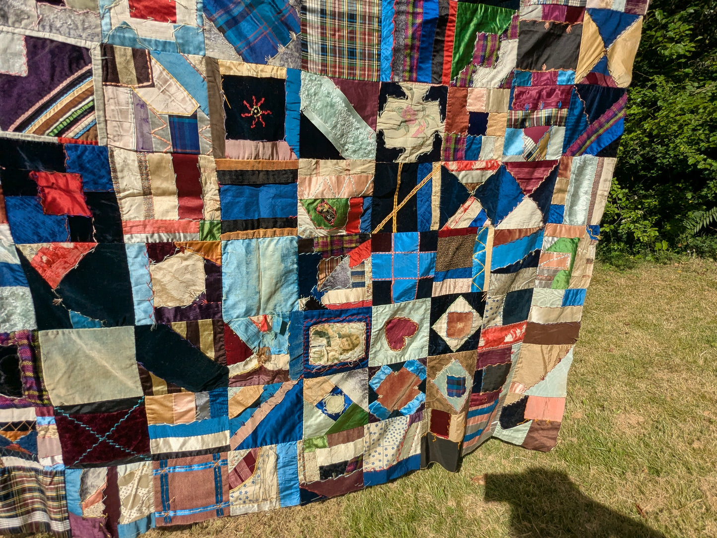 Antique Victorian crazy patchwork