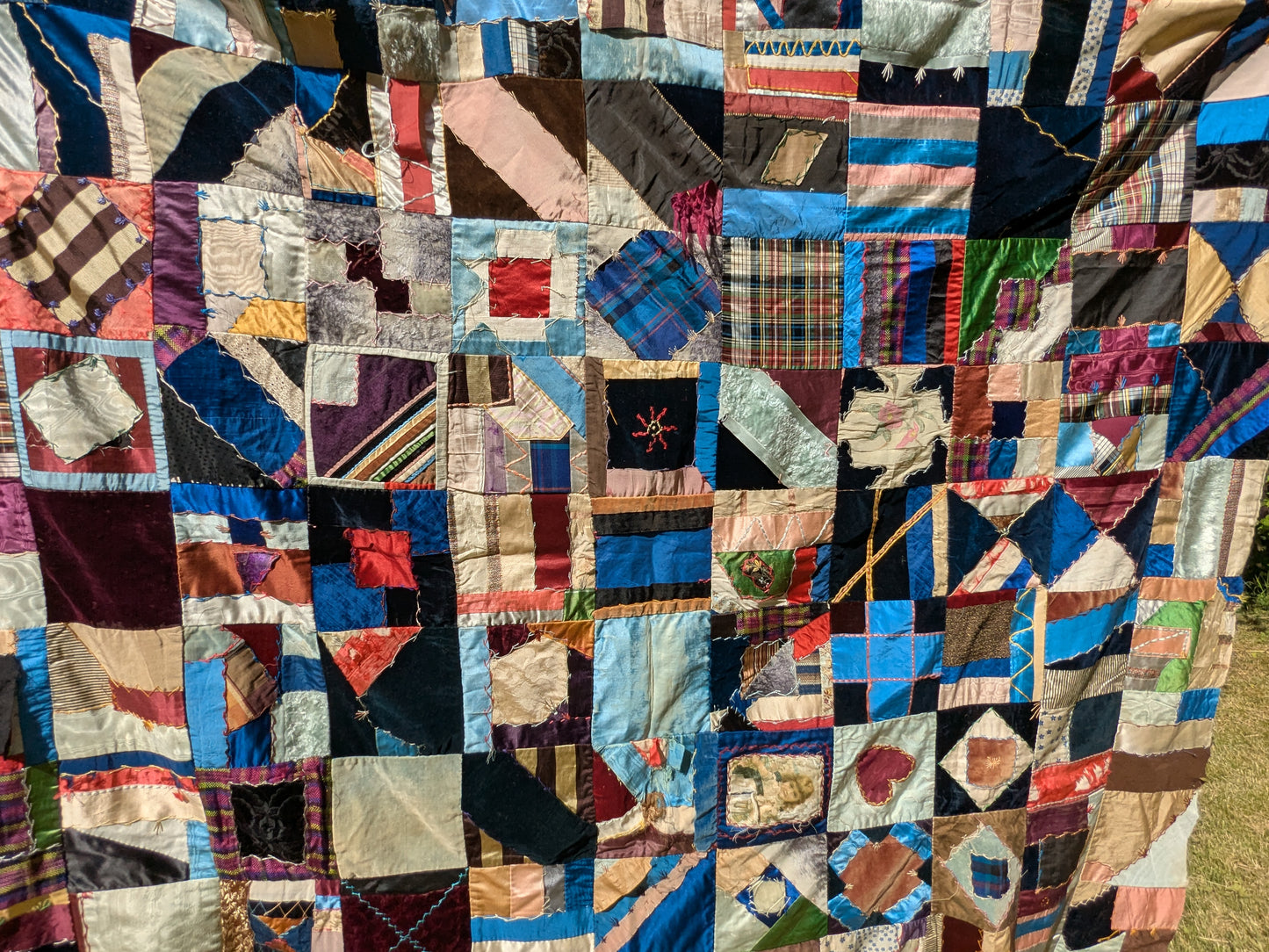 Antique Victorian crazy patchwork