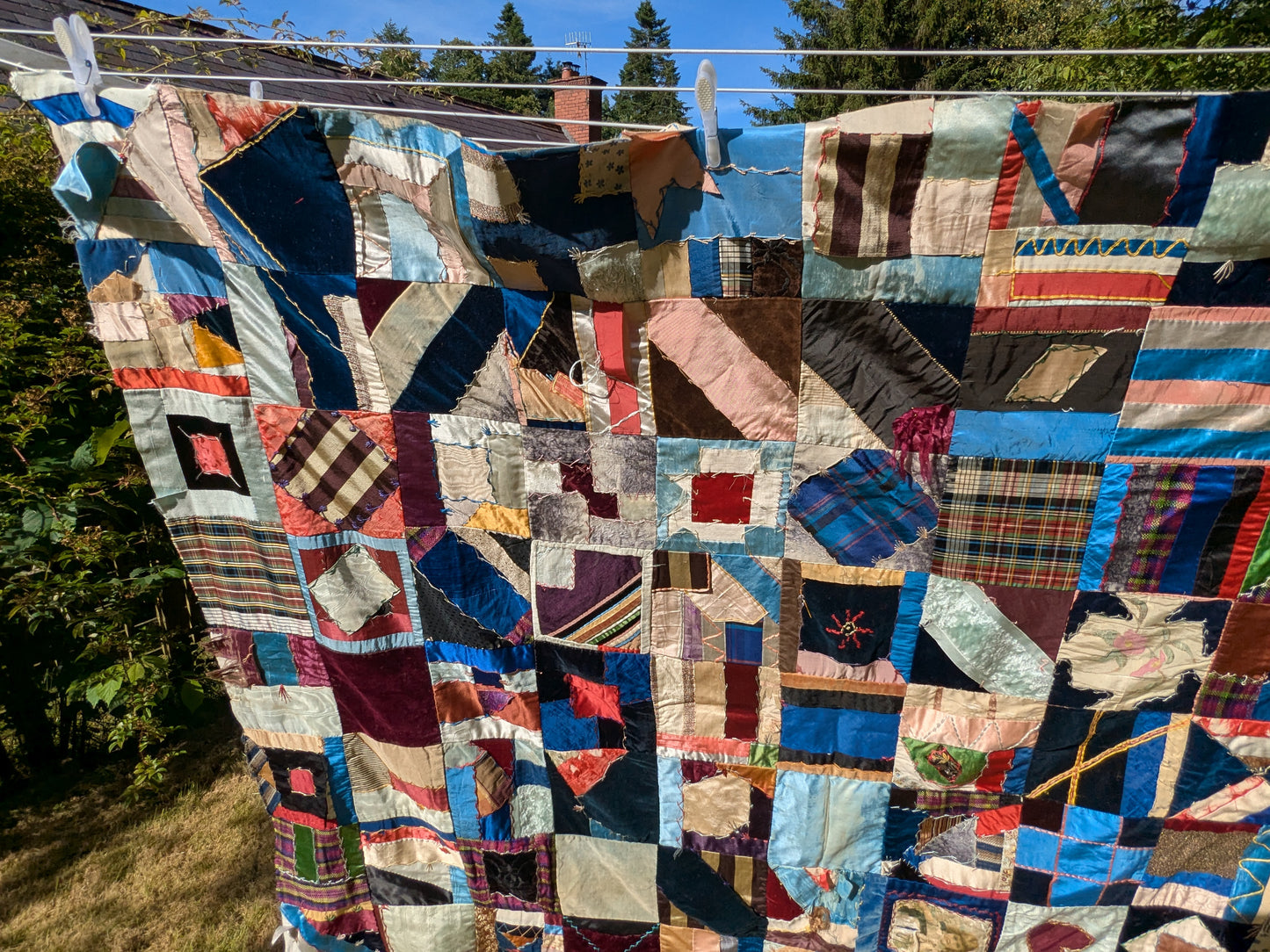 Antique Victorian crazy patchwork