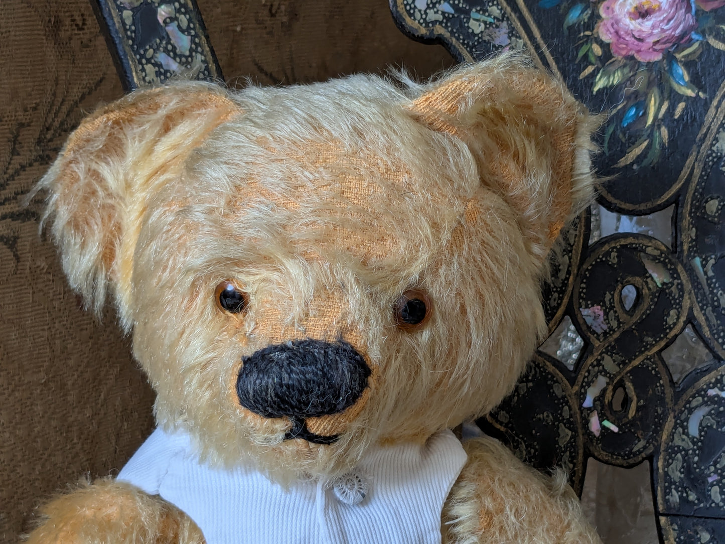 Vintage Chad Valley teddy bear in antique waistcoat