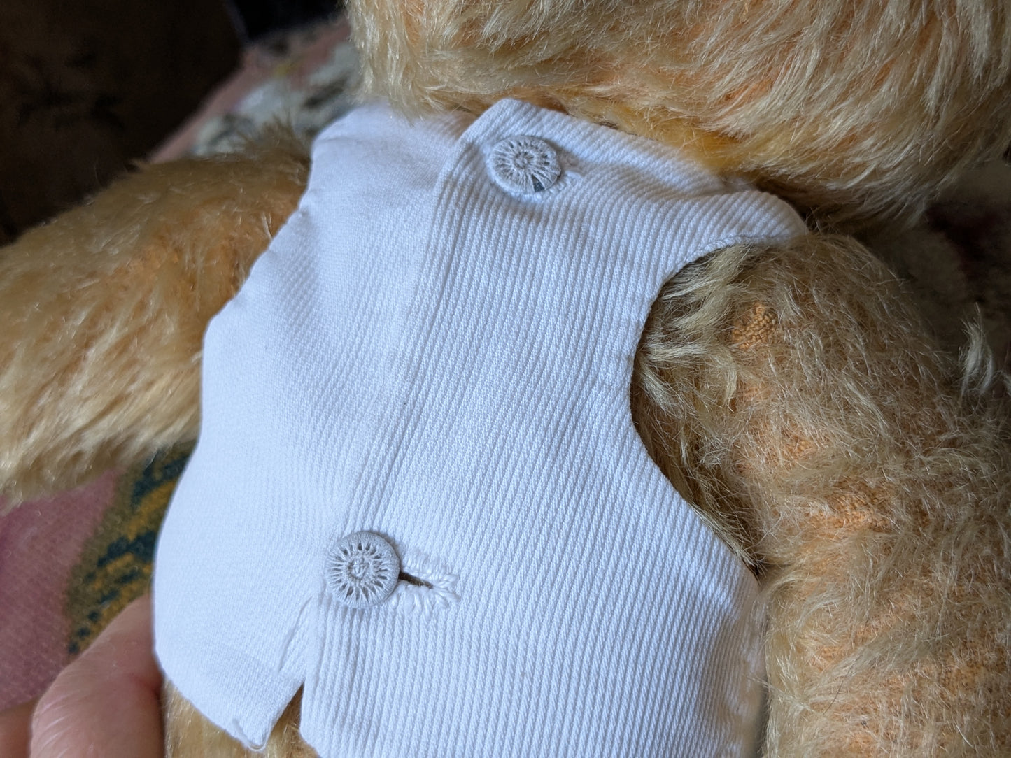 Vintage Chad Valley teddy bear in antique waistcoat