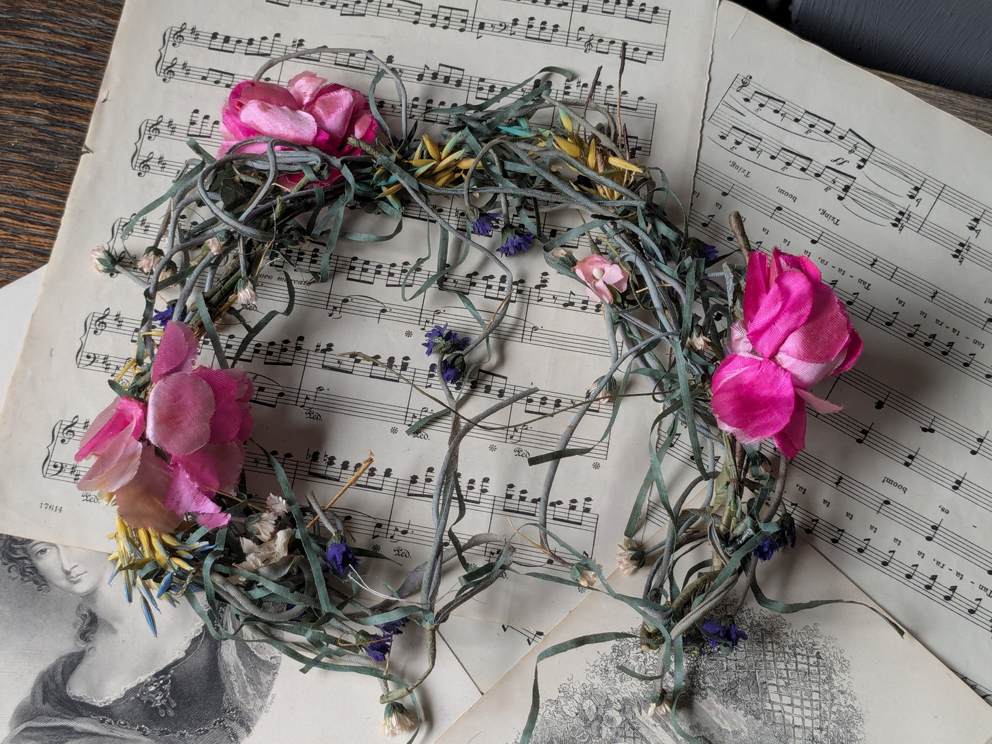 Beautiful vintage flower headdress