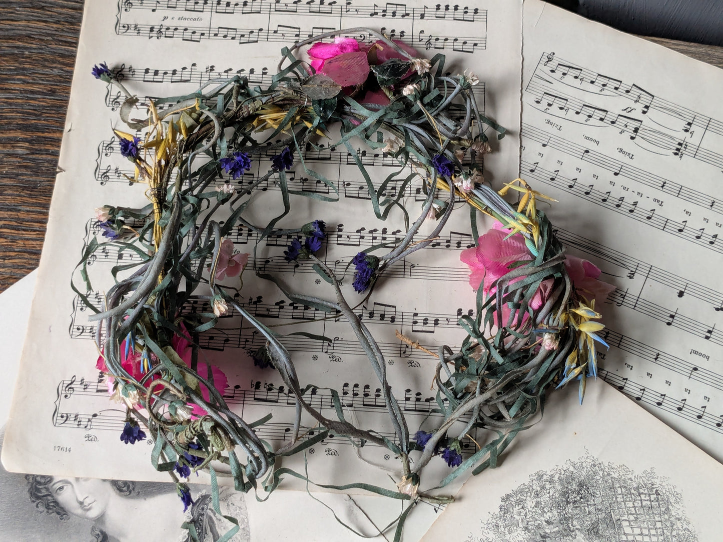 Beautiful vintage flower headdress
