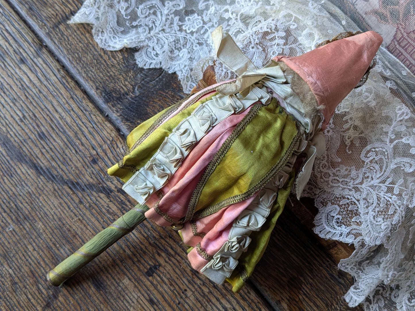 Antique musical marotte doll