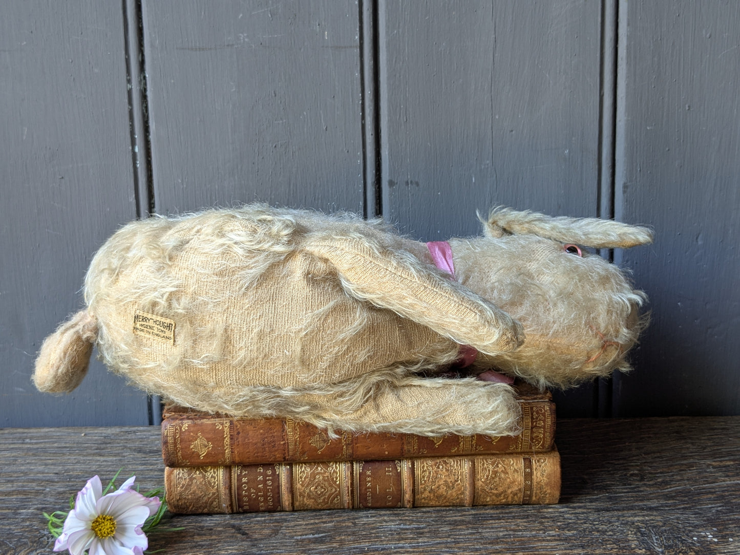 Vintage Merrythought rabbit with chimes
