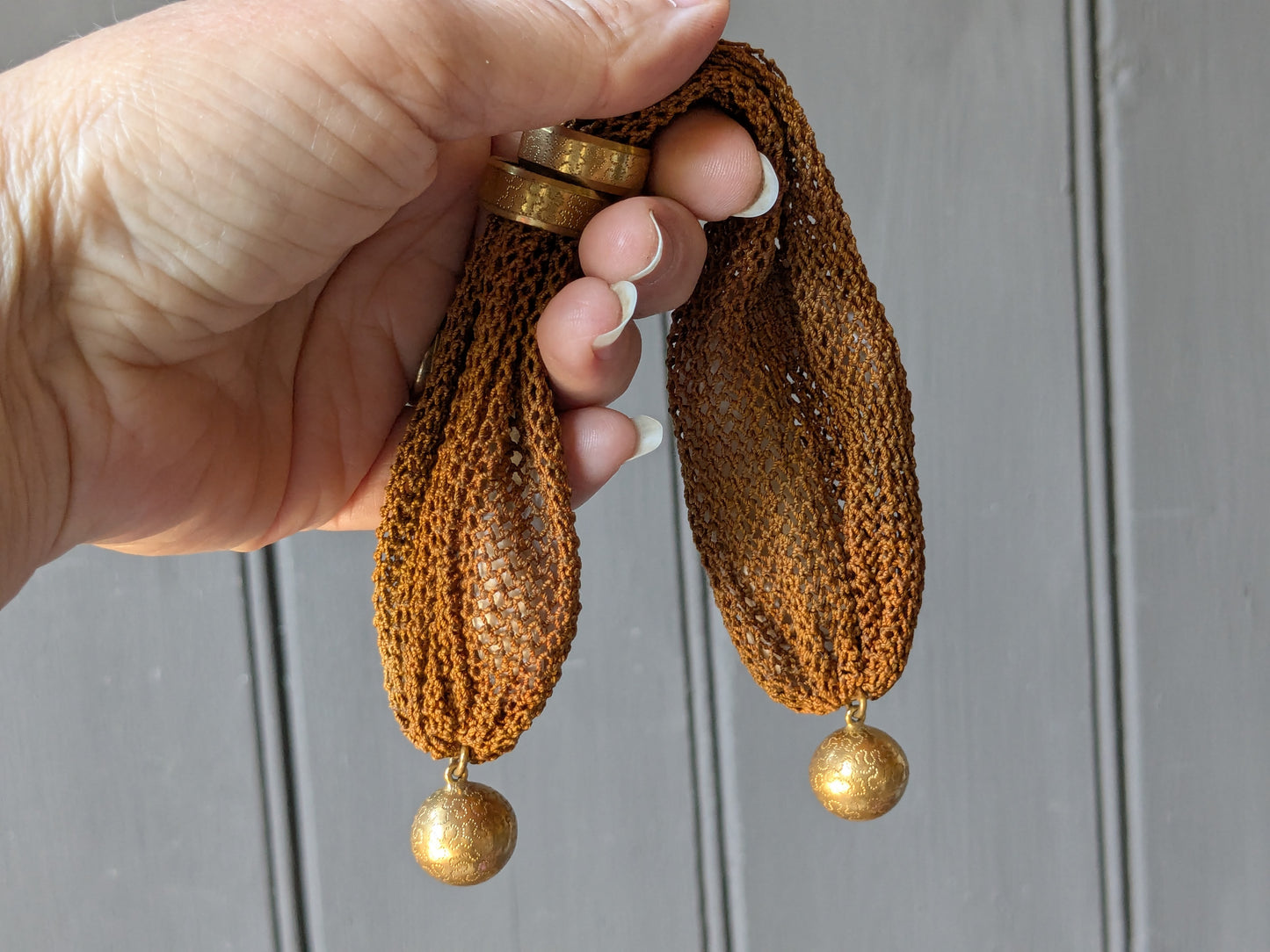 Antique miser or stocking purse