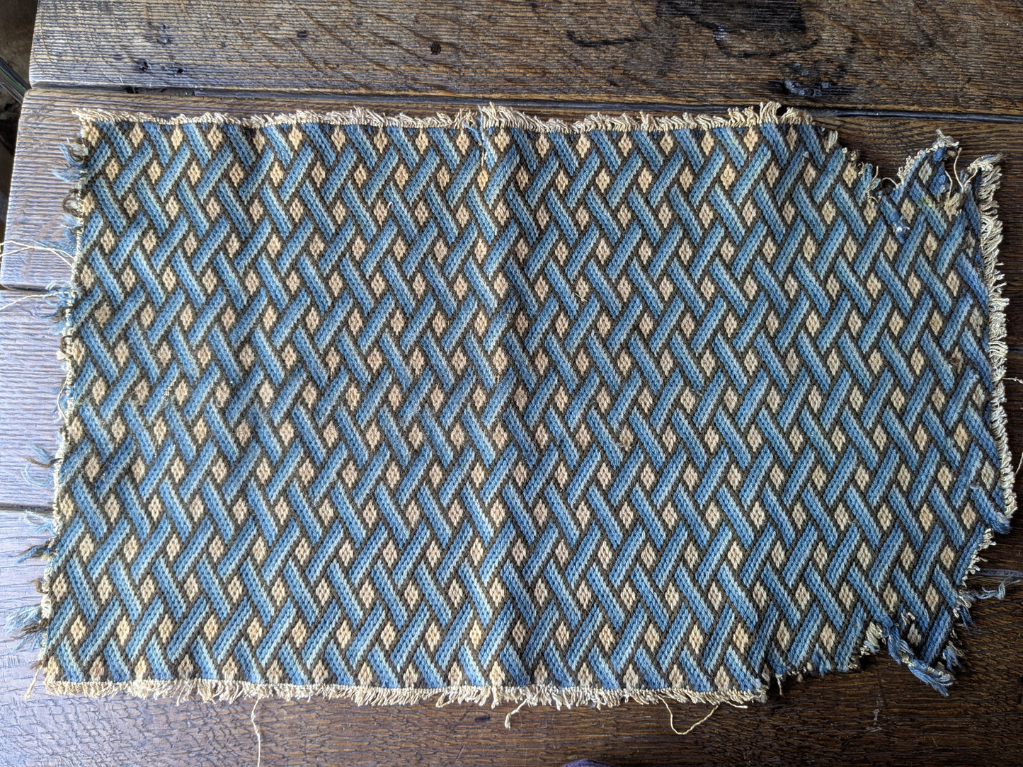 Antique Victorian needlepoint panel