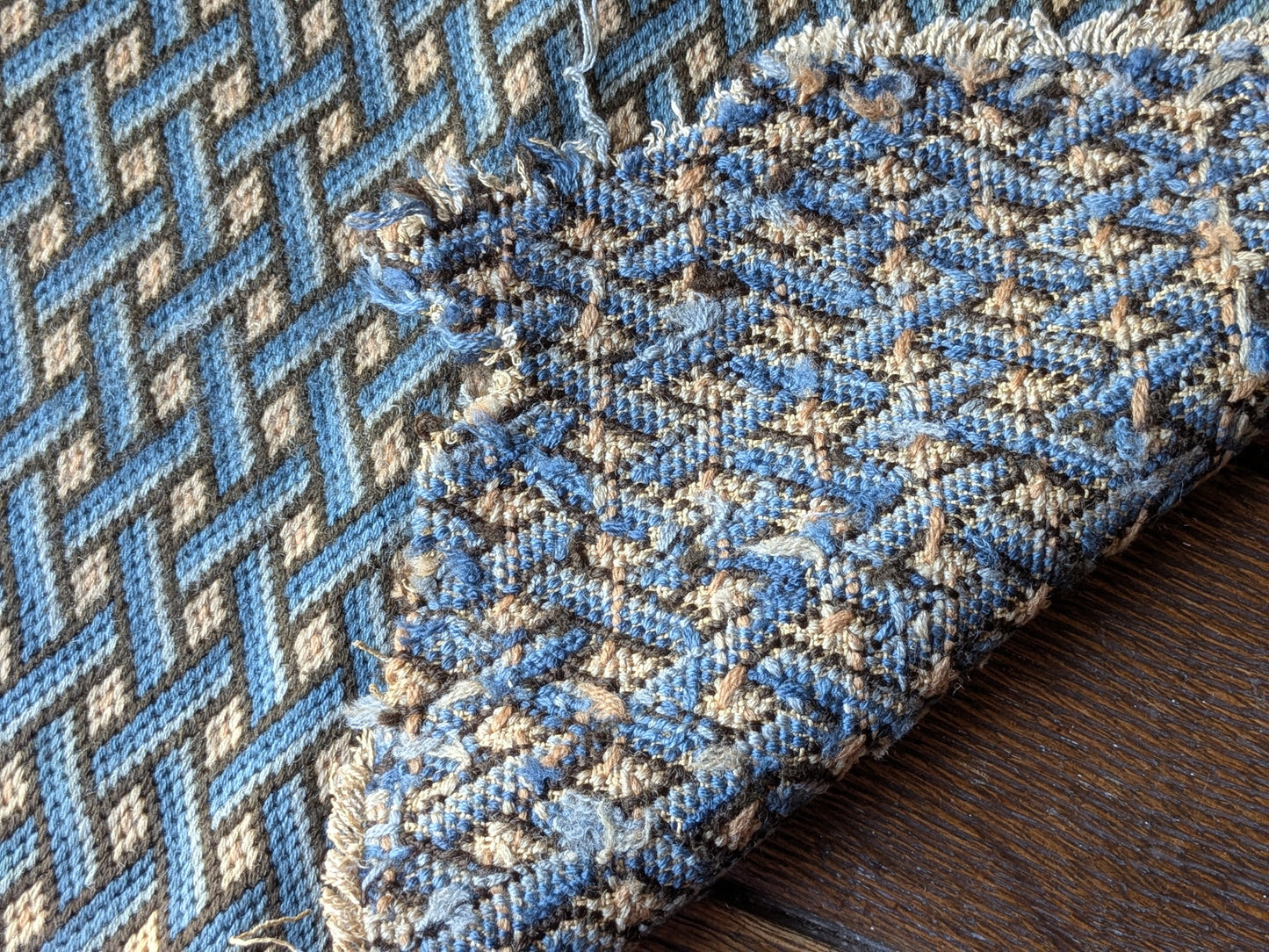 Antique Victorian needlepoint panel