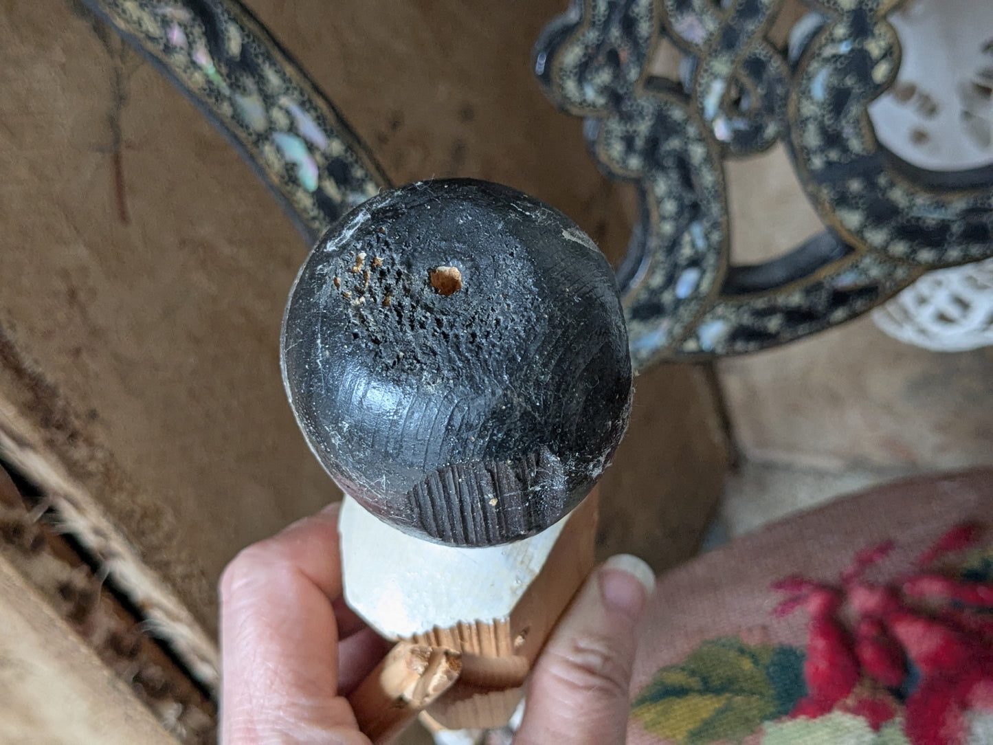 Vintage penny wooden peg doll