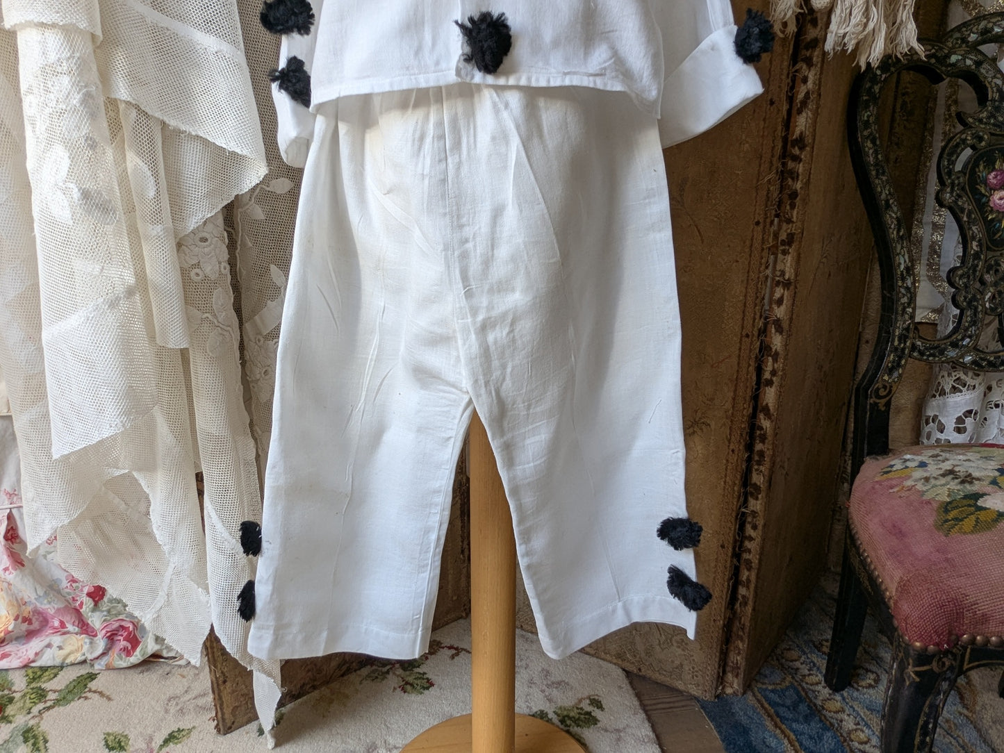 Child's vintage Pierrot costume