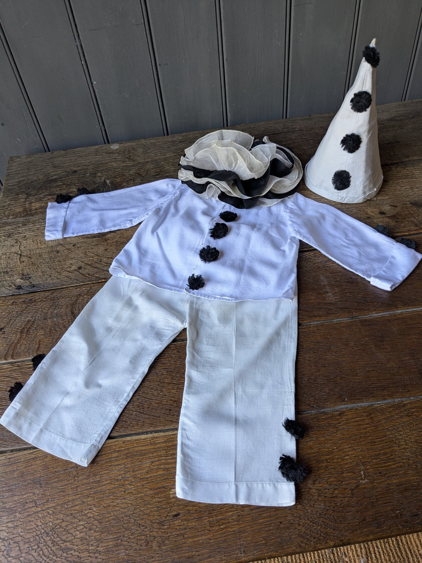 Child's vintage Pierrot costume