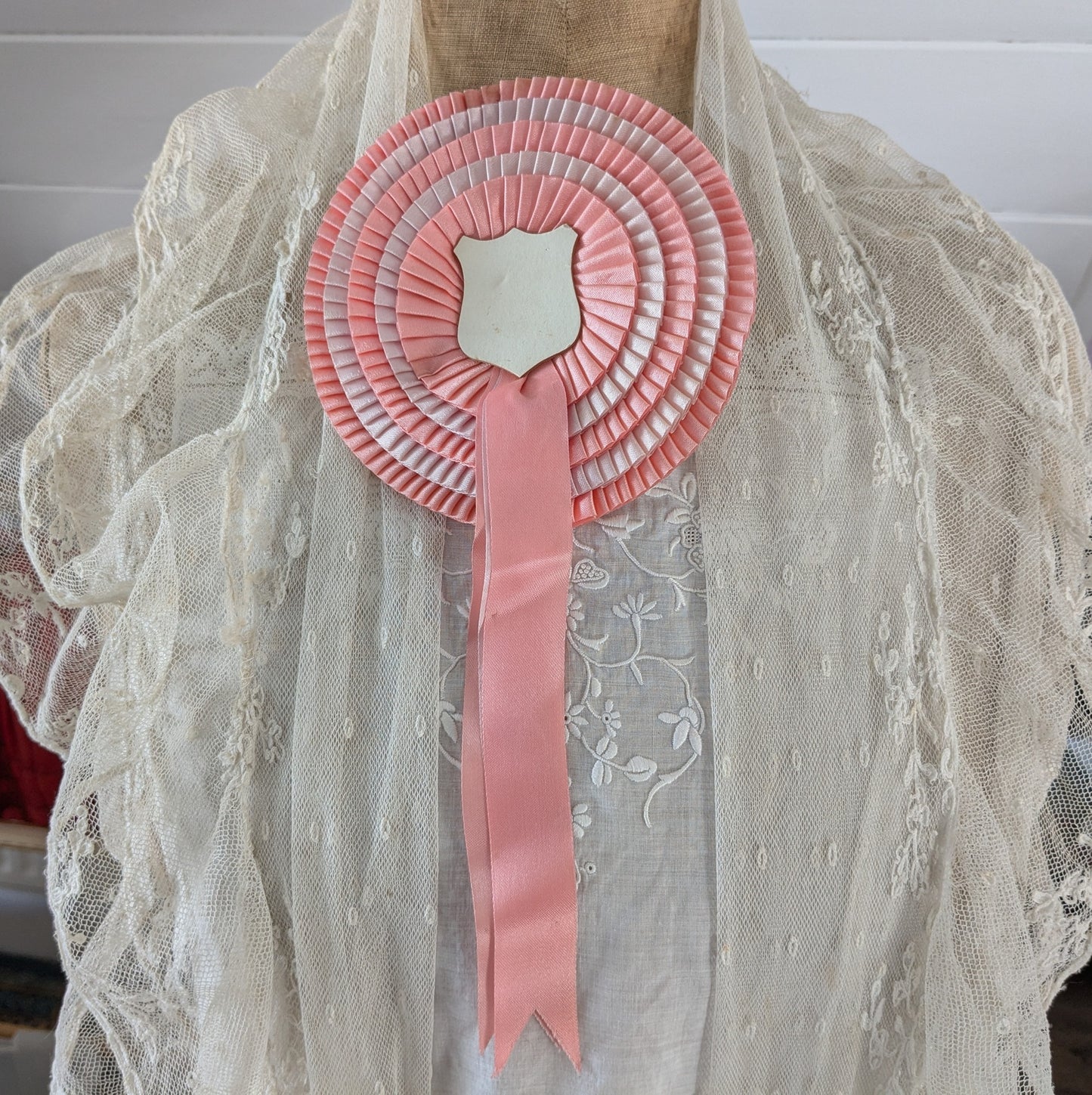 Vintage pink rosette