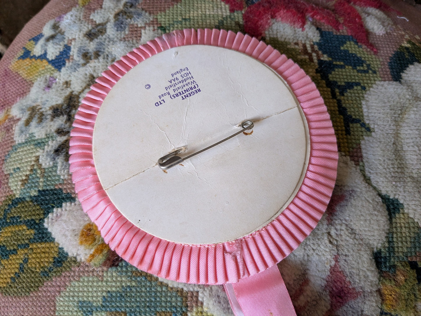Vintage pink rosette