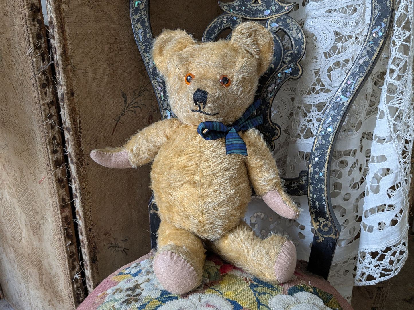 Plump vintage teddy bear