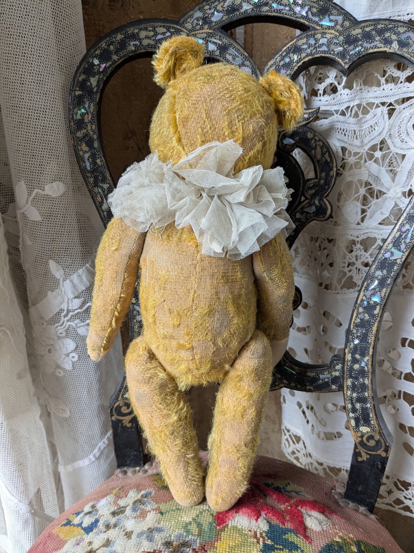 Antique German bear with neck ruff