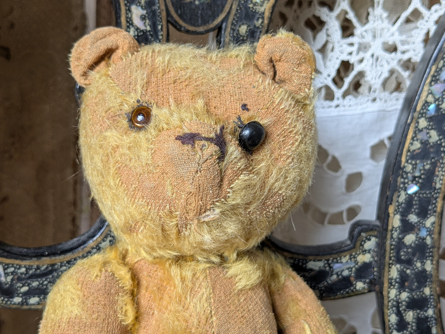 Worn antique German bear