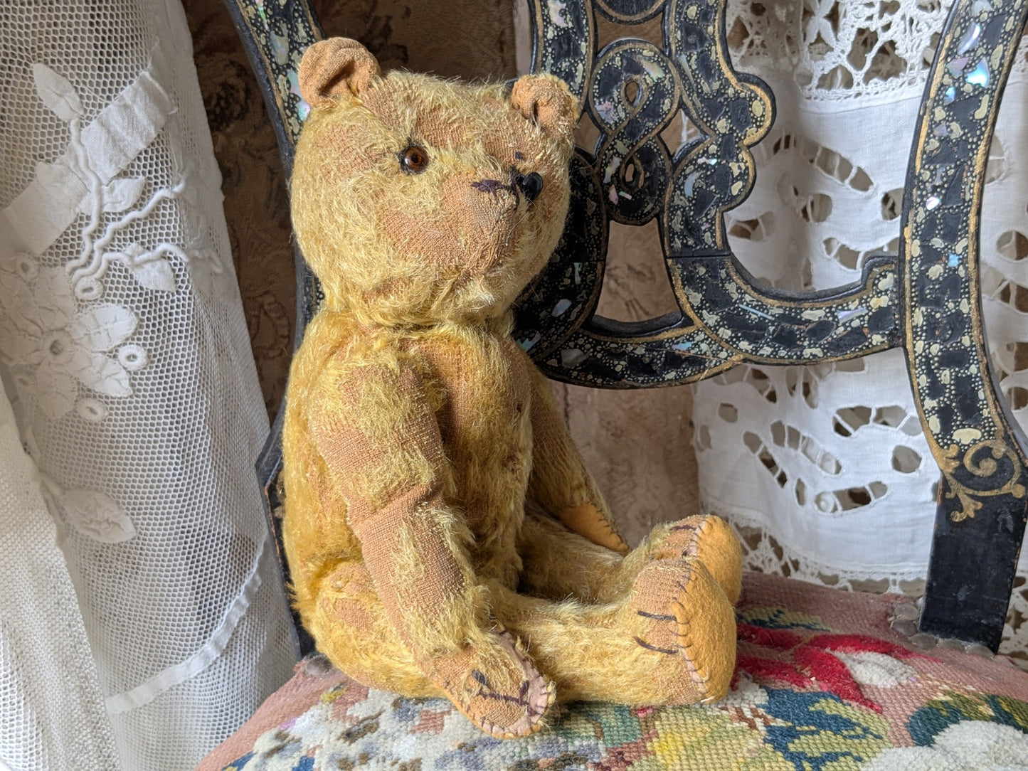 Worn antique German bear