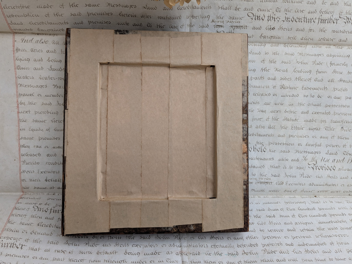 Antique portrait miniature of a lady with her workbox