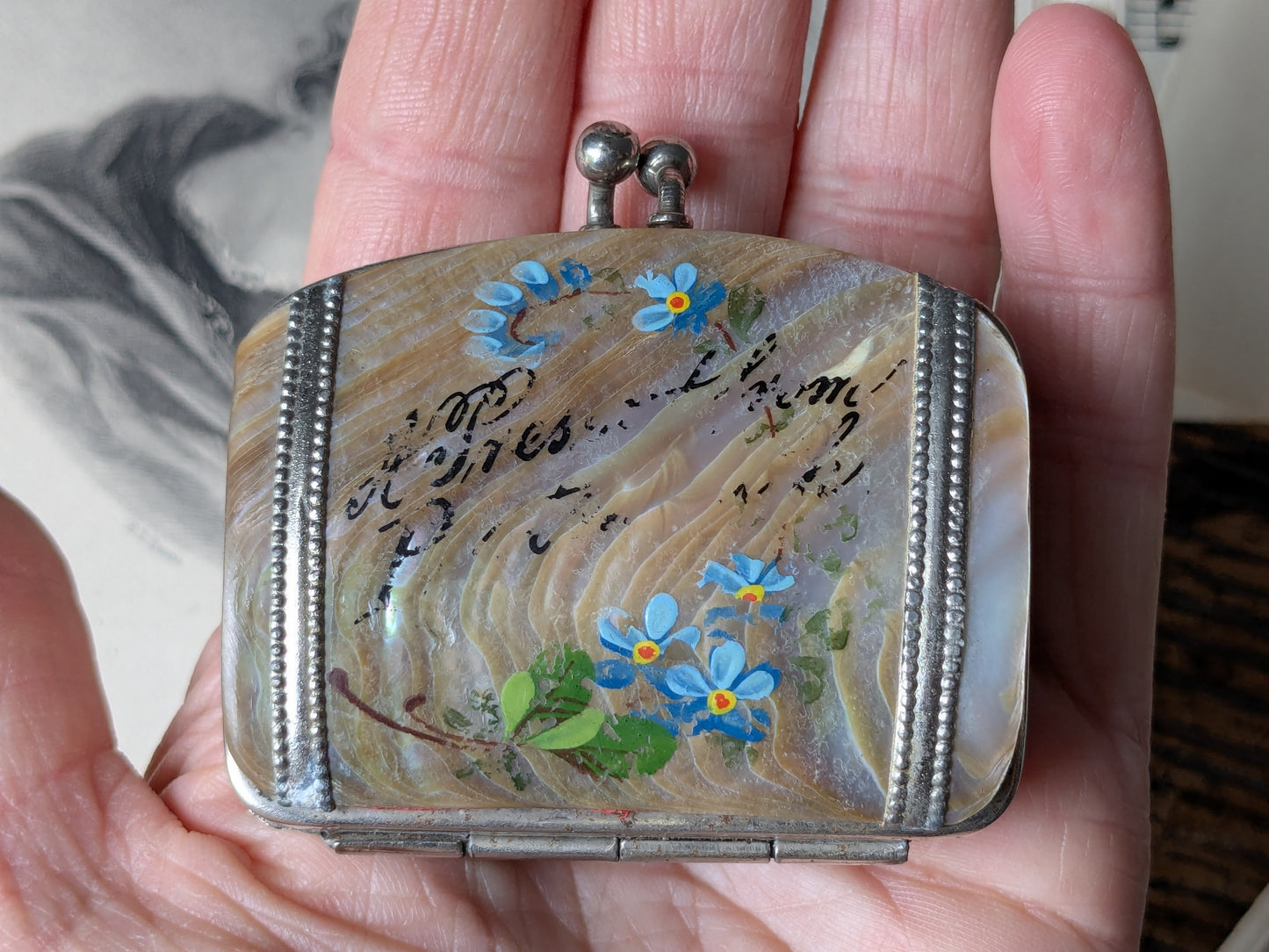 Vintage mother of pearl purse