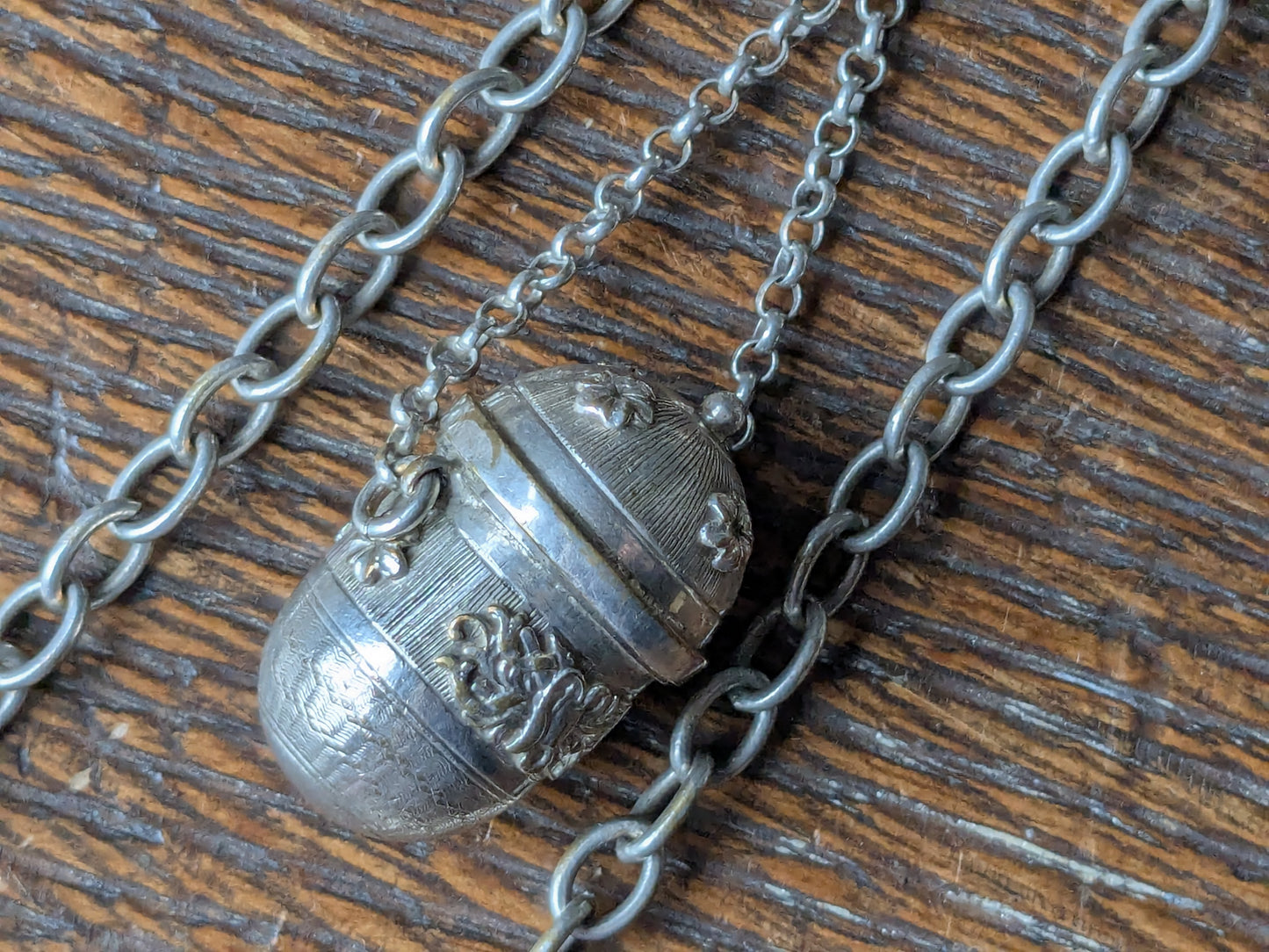 Antique chatelaine with 4 attachments