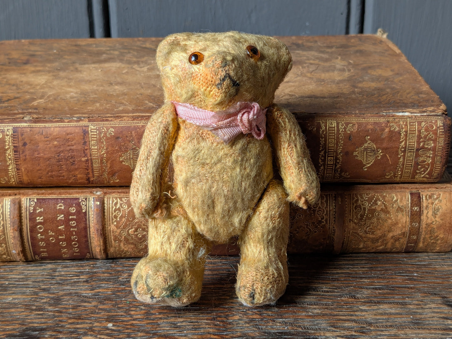 Tiny vintage teddy bear