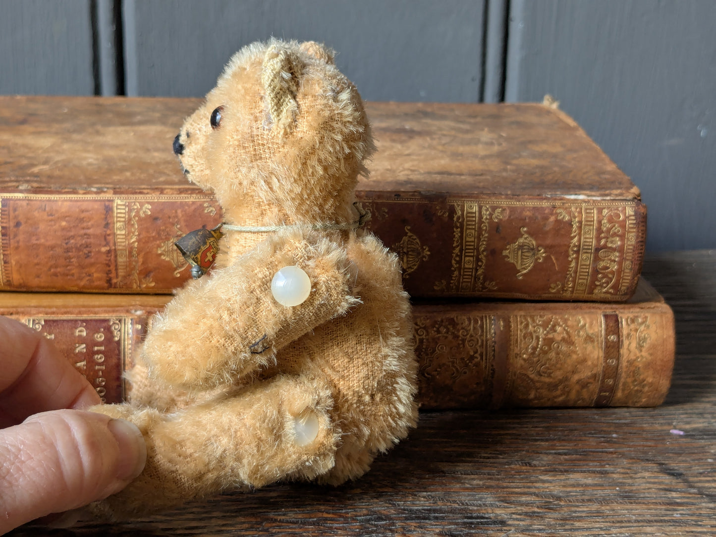 Tiny vintage teddy bear