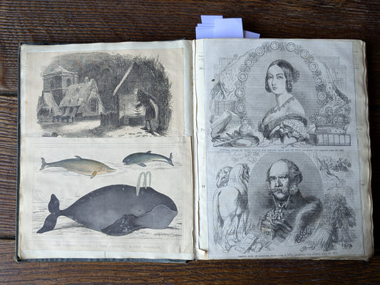 Antique scrap album 1845