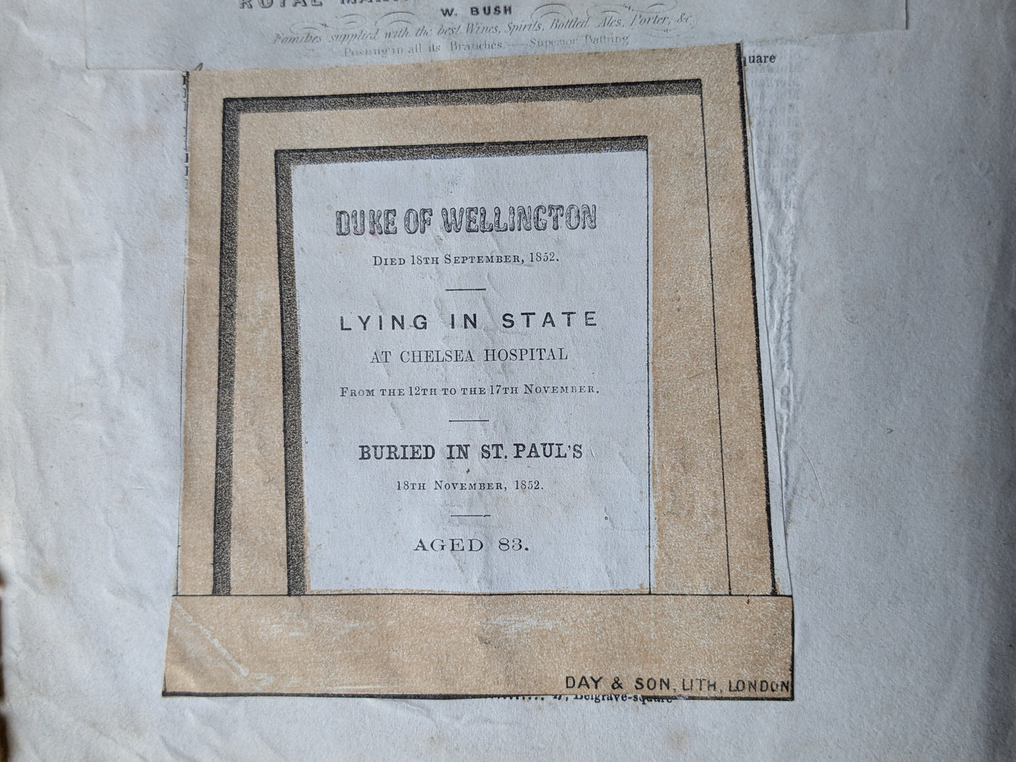 Antique scrap album 1845