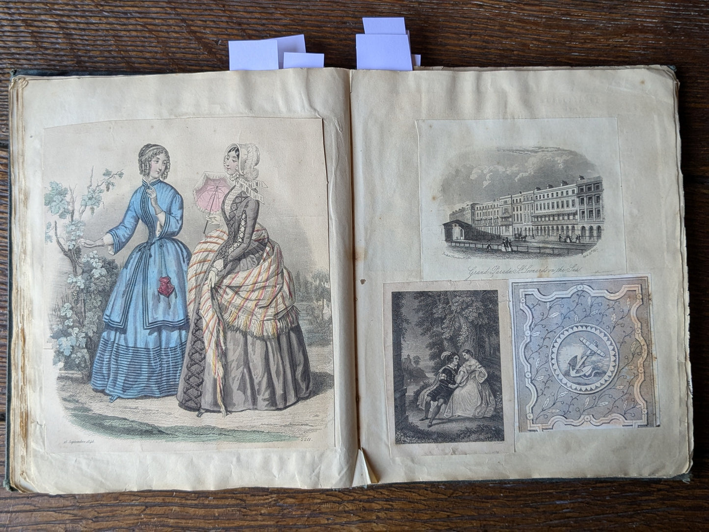 Antique scrap album 1845