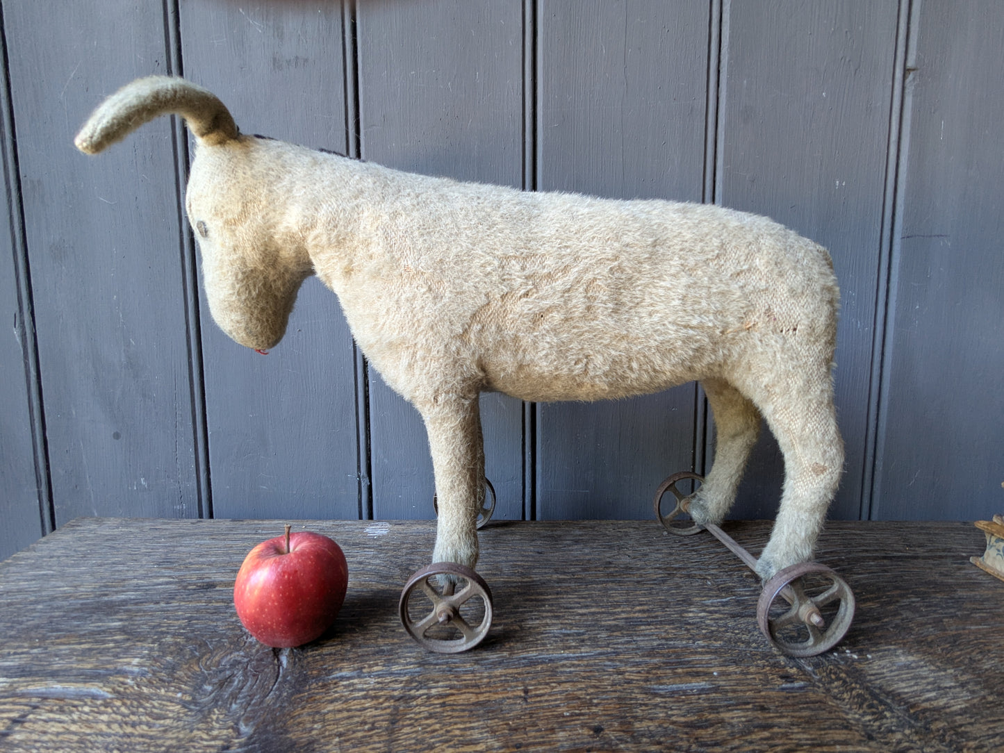 Antique Steiff donkey on wheels