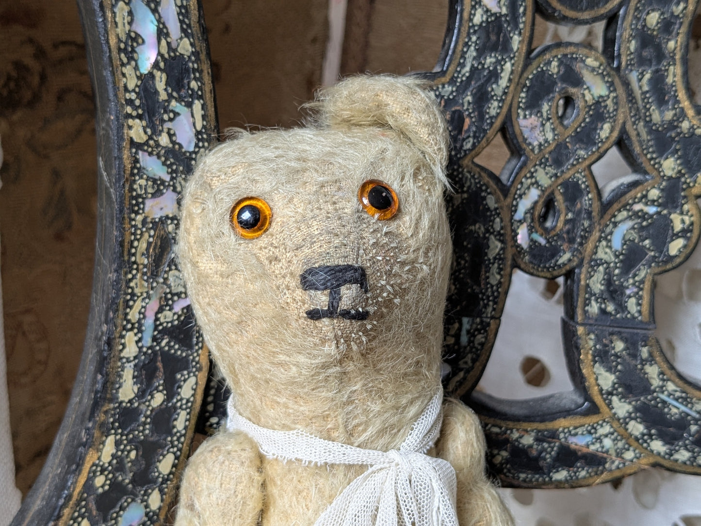 Small antique rod jointed stick bear