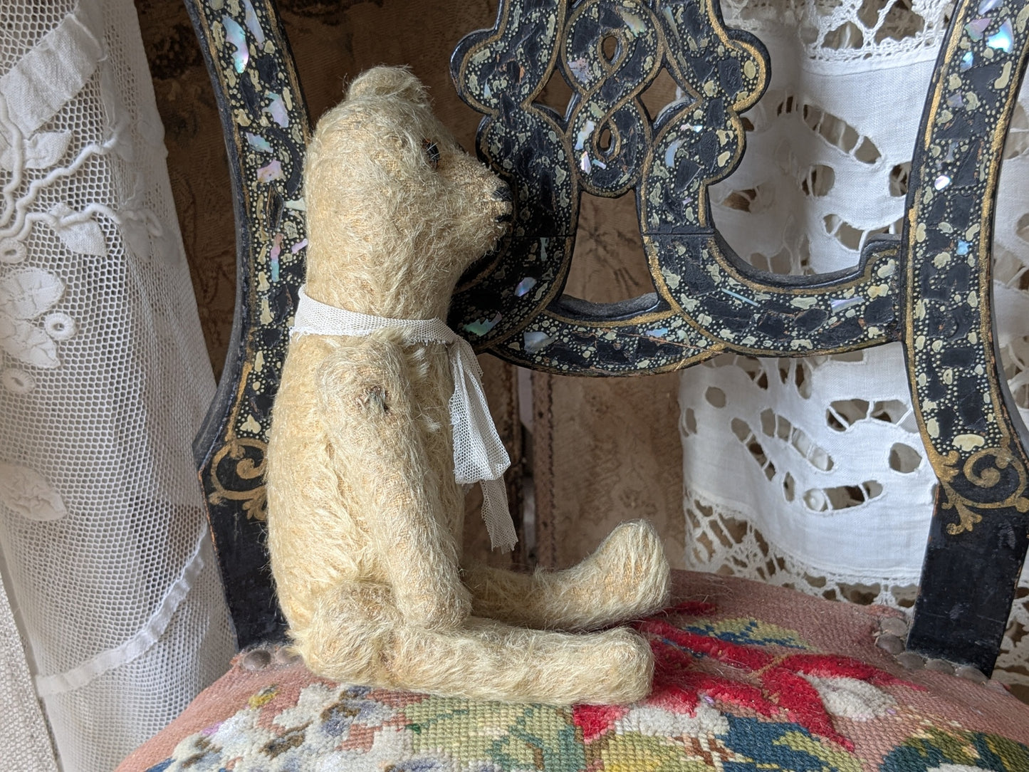 Small antique rod jointed stick bear