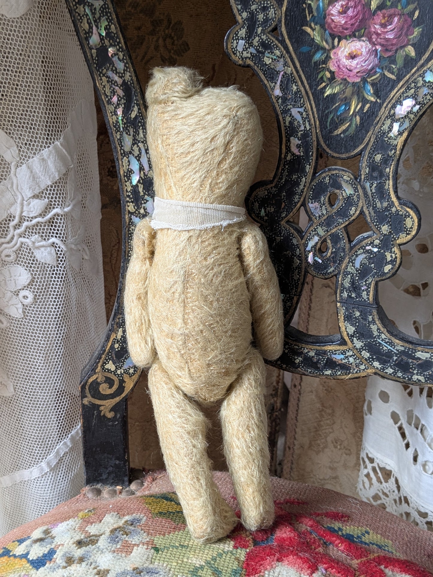 Small antique rod jointed stick bear
