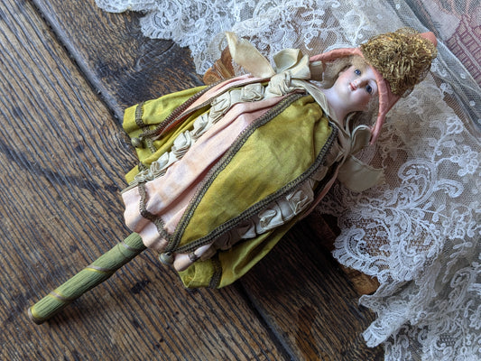 Antique musical marotte doll